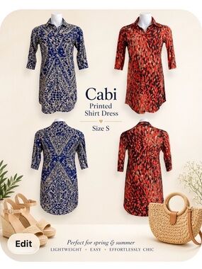 Cabi Shirt Dress Duo • Bundle of 2 • Size S